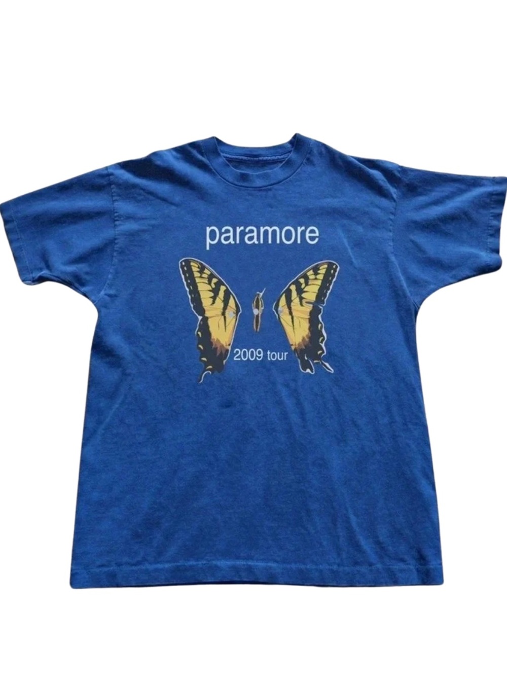 Gildan 2009 Tour Blue Butterfly Graphic Tee